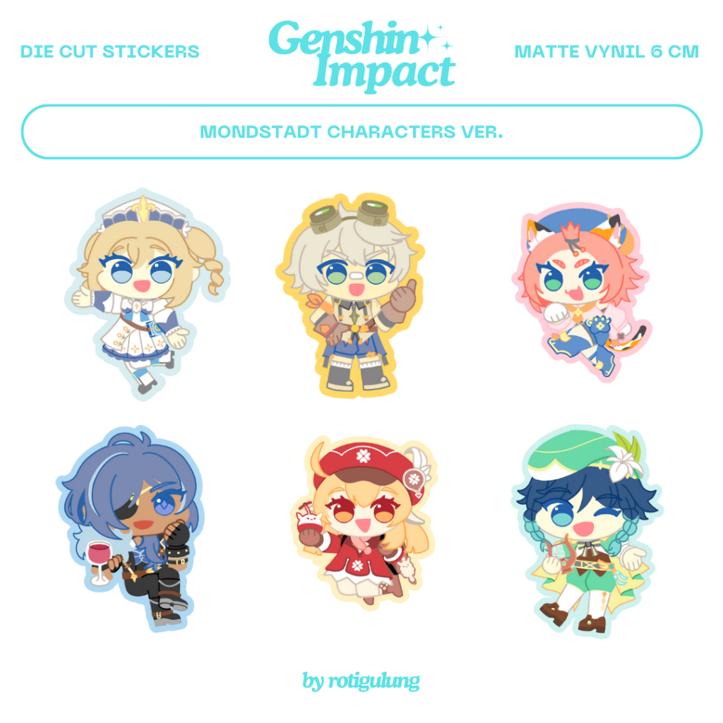 

Genshin Impact - Mondstadt Character Sticker