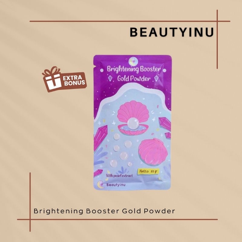 Beautyinu Brightening Booster Gold Powder - Serbuk Pemutih Badan & Wajah