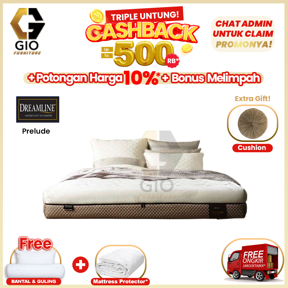 Kasur Dreamline Prelude T24 / Dreamline Springbed Prelude T24 (Hanya Kasur)