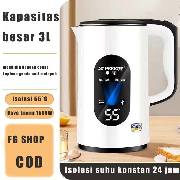 Ketel listrik/ketel listrik insulasi rumah tangga/ketel matikan otomatis/ketel baja tahan karat food