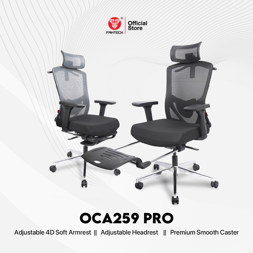 Fantech OCA259 OCA259S OCA259 PRO Kursi Kantor Kerja Jaring Premium Office Chair