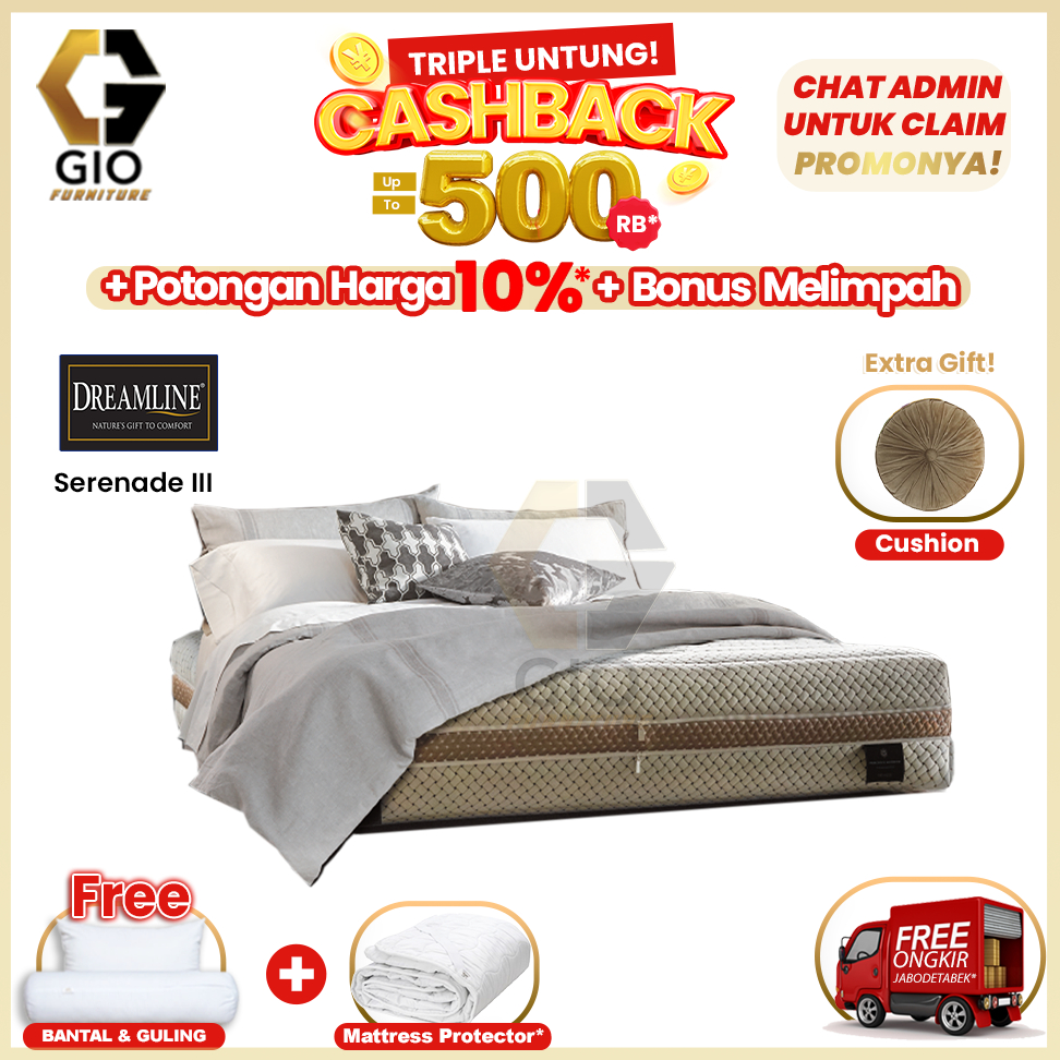 Kasur Dreamline Serenade III / Dreamline Springbed Serenade III (Hanya Kasur)
