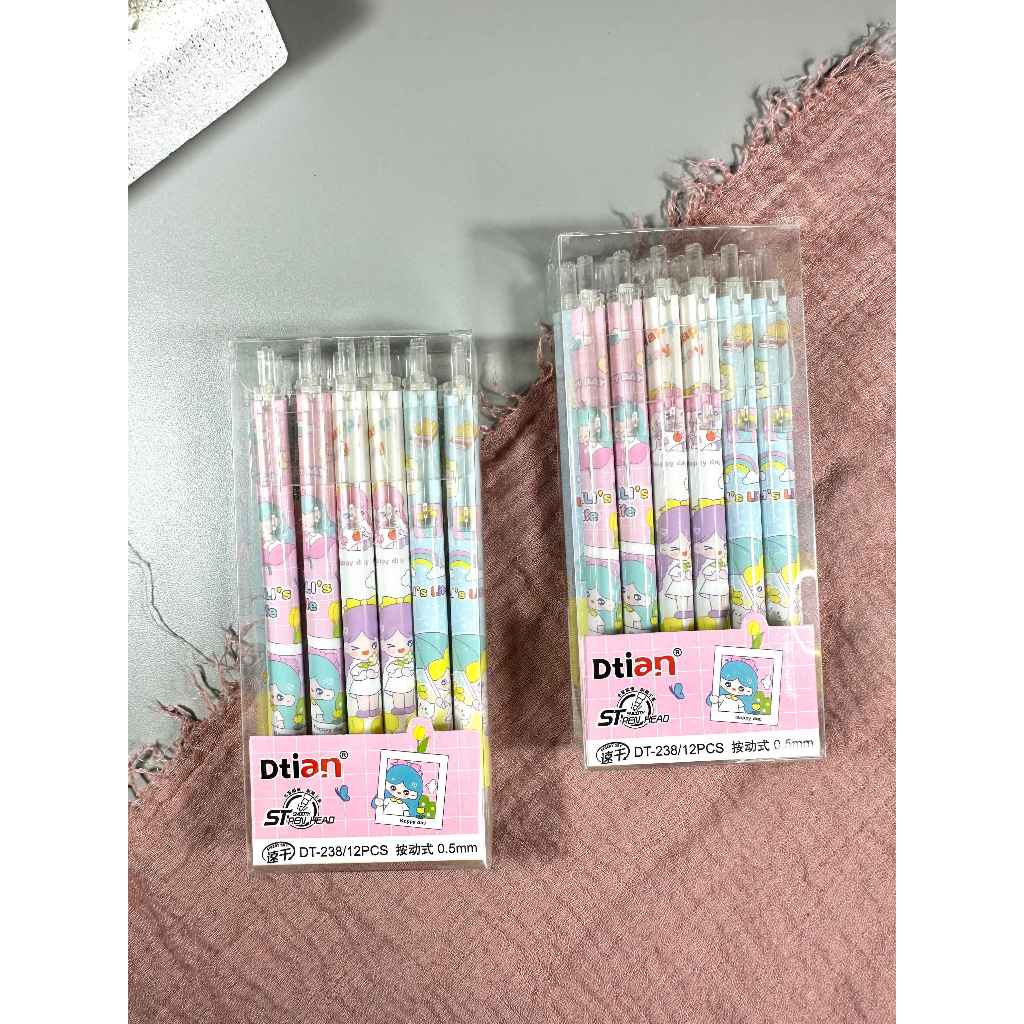 

(PAK) Pulpen Gel DTIAN DT-238 0.5mm / Bulpoin DTIAN DT-238 0.5mm / Bulpen DTIAN