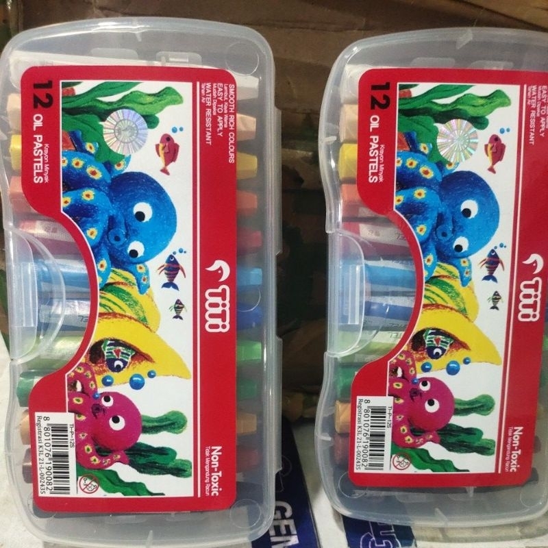 

krayon titi 12 color non-toxic / pcs