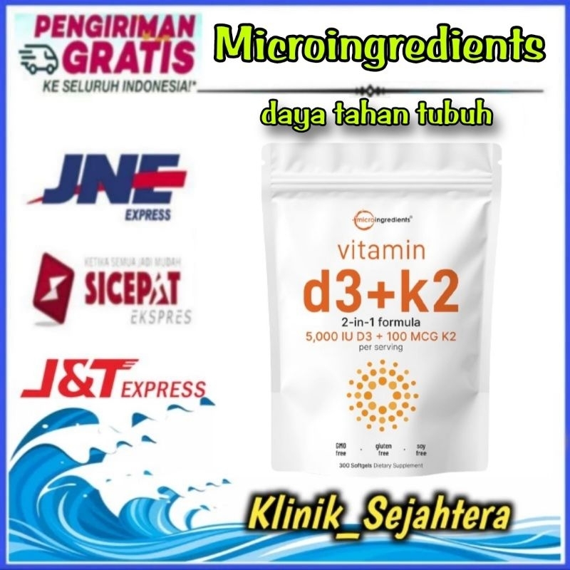 Micro Ingredients Vitamin K2 D3 5000 iu 300 softgels