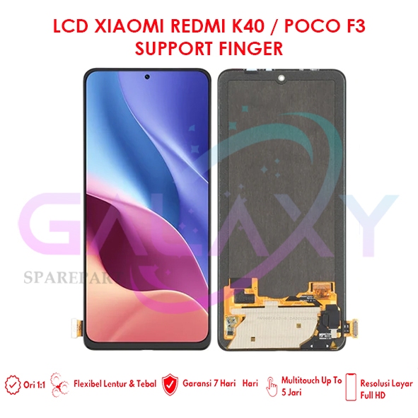 Grosir LCD Xiaomi Redmi K40 / Poco F3 - Oled Original (Garansi 1 Bulan)