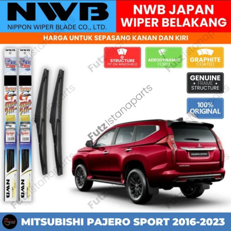 Wiper Belakang Pajero Sport 2016-2023 Original Merk NWB Japan