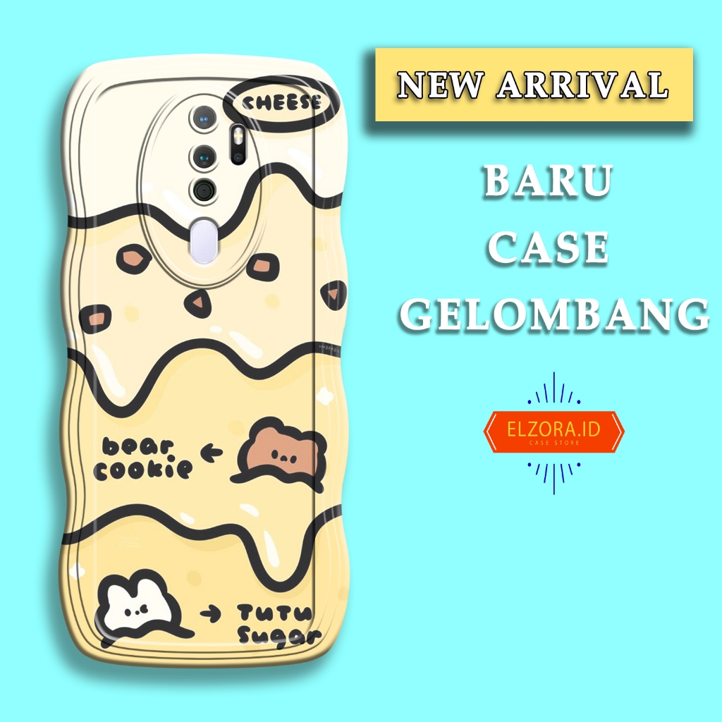 Soft Case Gelombang Hp OPPO A5 2020 - OPPO A9 2020 - Case Pro Camera - Fashion Case Motif Cutei - Ca