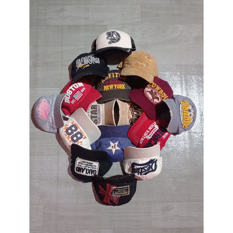 ( NEW DROP ) Topi Y2K baseball caps / Ripped caps