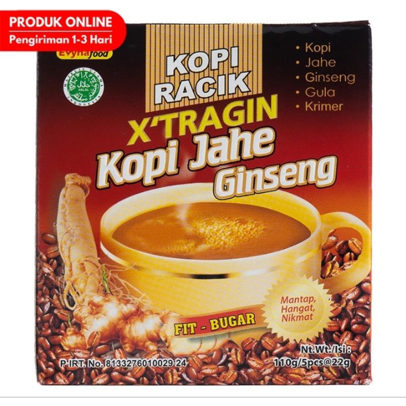 

X'tragin Kopi Jahe Gingseng 5 Sachet