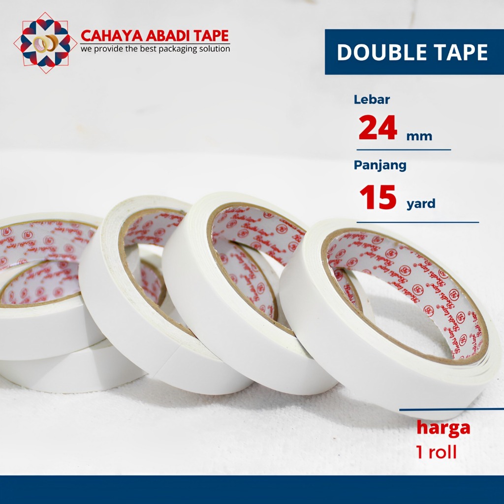 

DOUBLE TAPE BODHI 24MM X 15 YARD PER PCS