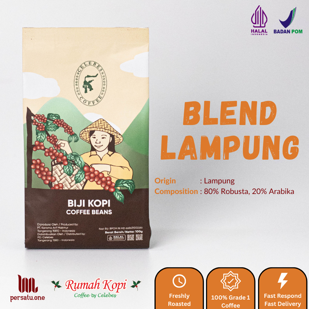 

[CELEBES COFFEE] Kopi Lampung Bubuk/Biji/Espresso