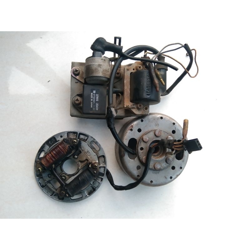PENGAPIAN SET MAGNIT SPUL CDI ND JAPAN KOIL BENDIK SUZUKI RC SERIES RC 80 RC100 BRAVO KRISTAL TORNAD