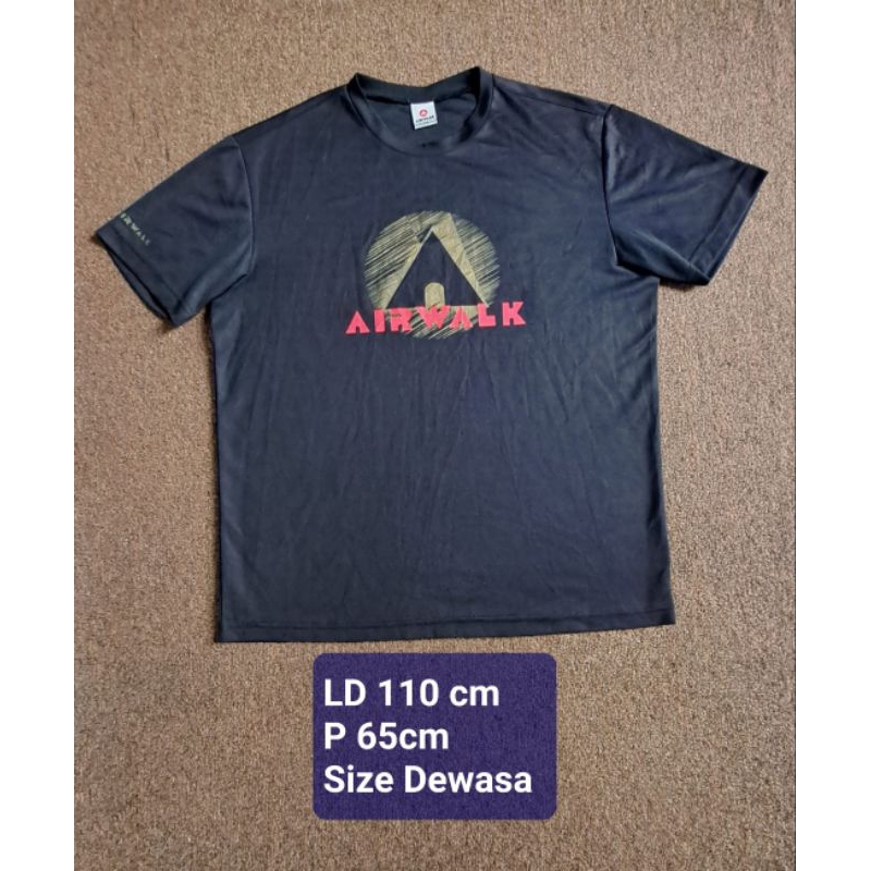 Kaos Dryfit dewasa Airwalk Original second