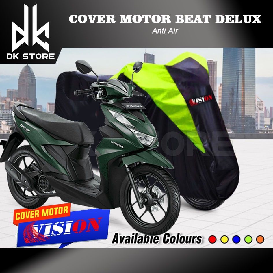 Cover Motor Beat Deluxe / Selimut Motor Honda Beat Deluxe /Jas Motor Beat Deluxe Berkualitas /Sarung Motor Beat Deluxe / Mantel Motor