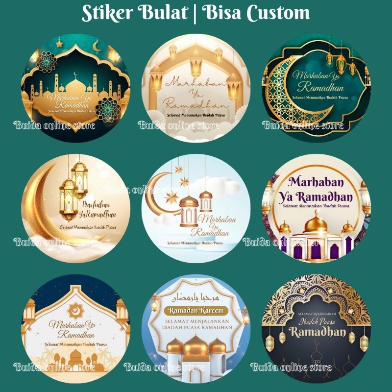 

Stiker Sticker Label Selamat Menunaikan Ibadah Puasa Selamat Berbuka Puasa Ramadhan Kareem Ramadan Mubarak Segel Kemasan Dekorasi kotak Kue Hampers Takjil Box Cup Botol Toples Cookies Plastik Parcel Bingkisan Hantaran Selamatan Sealer Hiasan Packaging