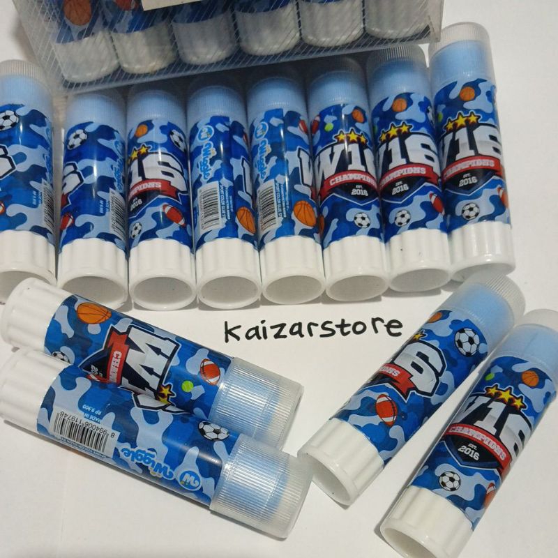 

Lem Kertas Glue Stick WIGGLE Sport Color est 2016 Champions Stock Lama Habisin stock Gudang Murah Grosir Kualitas terbaik