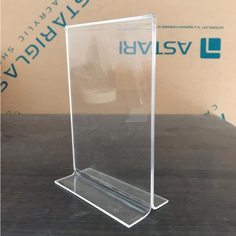 

Akrilik Tent Card A6 T - akrilik brosur - Tent holder Akrilik - Akrilik QRIS A6