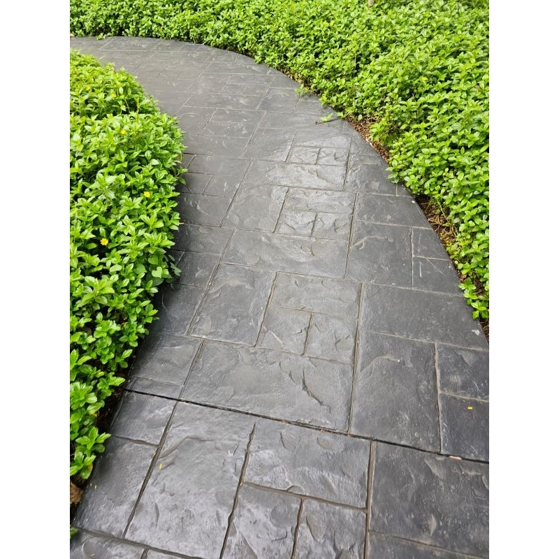 Stamp. Terima Request cetakan batu alam Concrete.