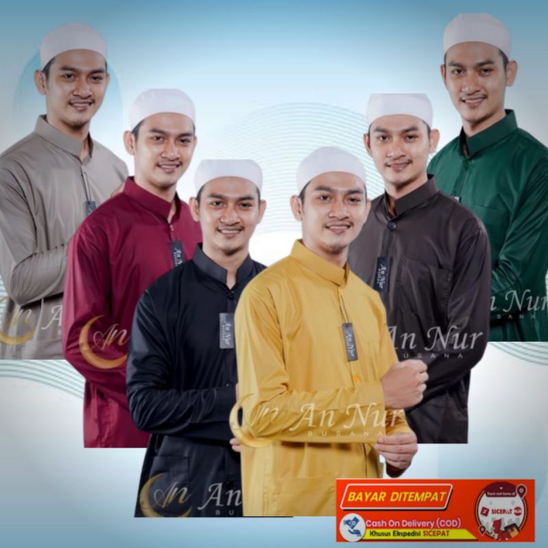 BAJU KOKO SANTRI HAIBAH MODEL AMMU LENGAN PANJANG