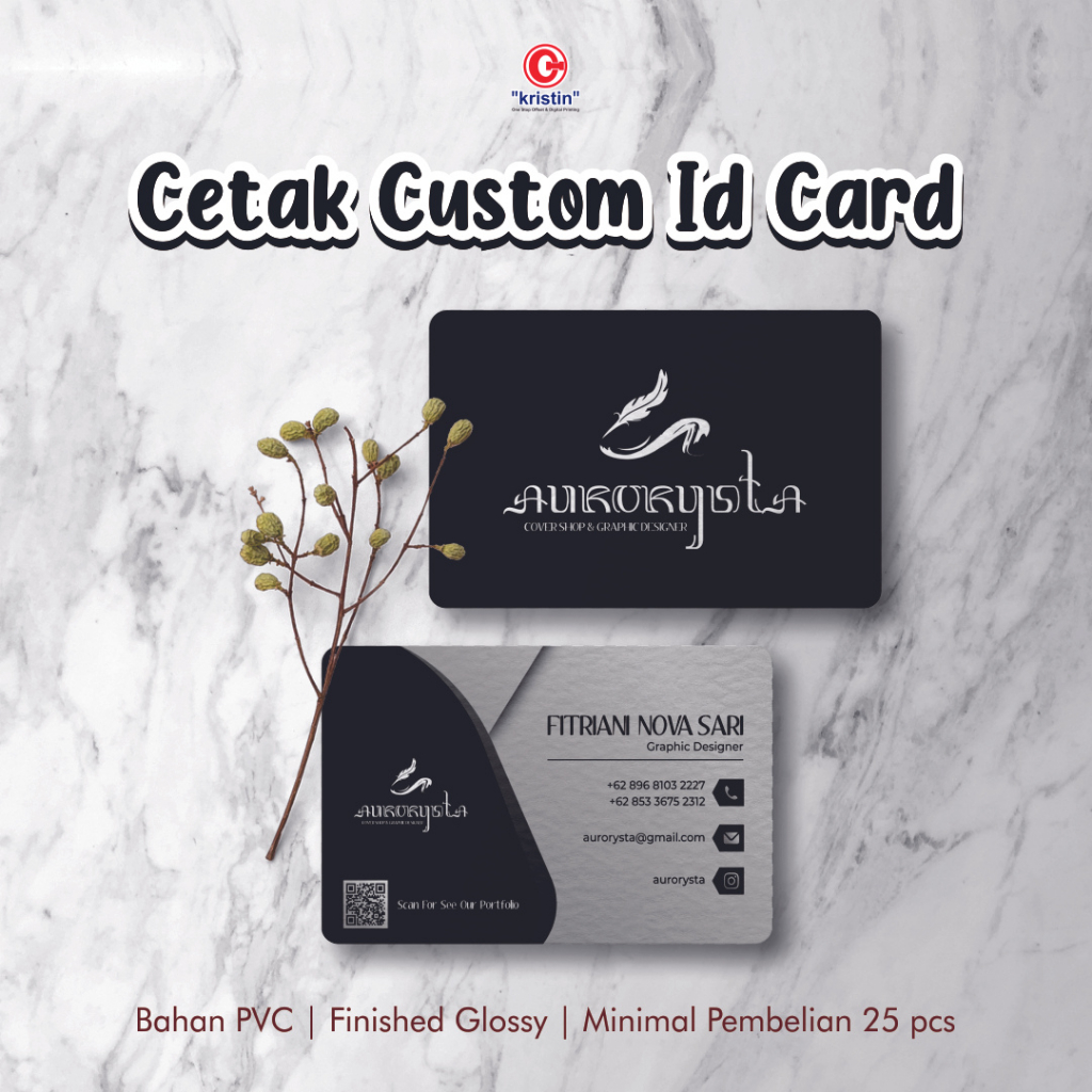 

Cetak Id Card Custom | 1 SISI 2 SISI