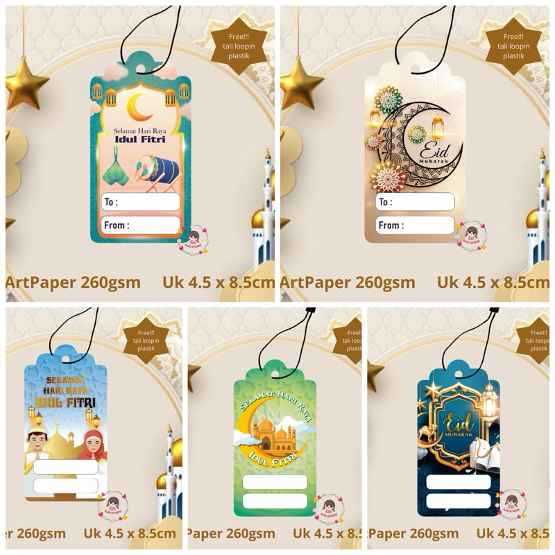 

(10pcs+tali loopin) HANGTAG IDUL FITRI APP260