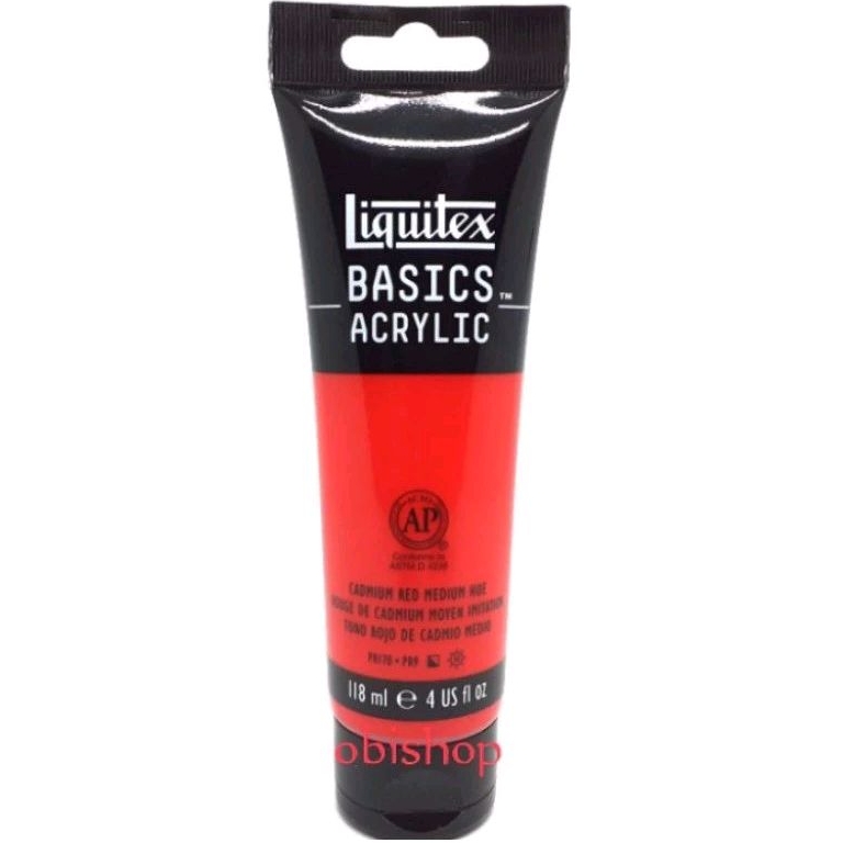 

Cat Akrilik Liquitex Basics Acrylic Colour 118 ml Cadmium Red Medium Hue
