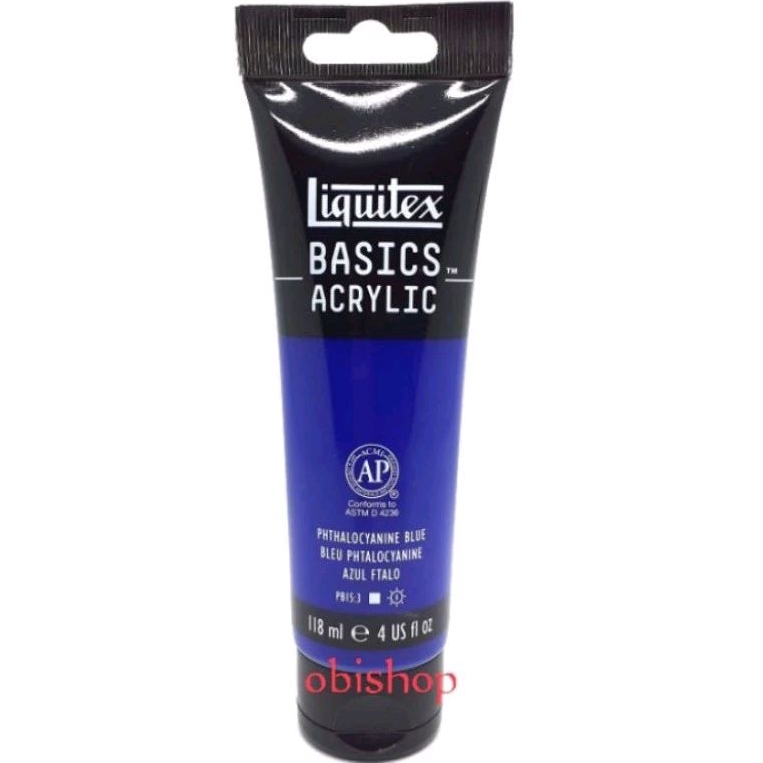 

Cat Akrilik Liquitex Basics Acrylic Colour 118 ml Phthalocyanine Blue