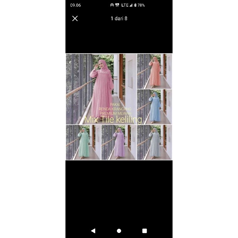 Gamis Nuraini Maxy Dress Tile