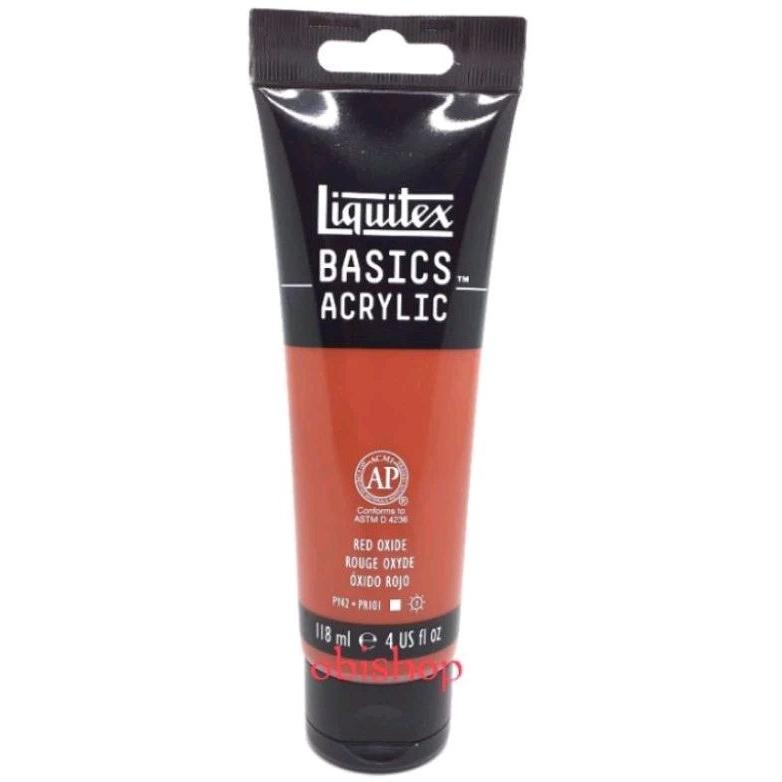 

Cat Akrilik Liquitex Basics Acrylic Colour 118 ml Red Oxide