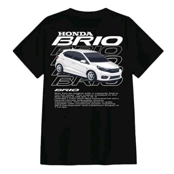 Baju Honda Brio - Kaos Honda Brio - T-shirt Honda Brio - Kaos Merchandise Honda Brio