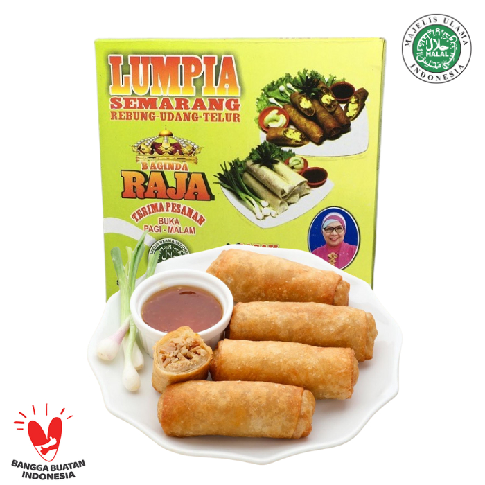 

Lumpia Basah Asli Baginda Radja Lumpia Basah Khas Semarang 1 Box isi 5 Frozen