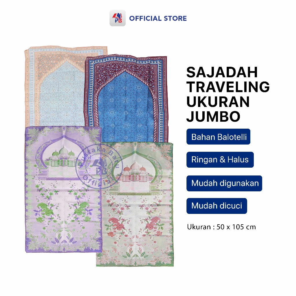Sajadah Poket Traveling / Sajadah Turki / Sajadah Tebal Murah Ukuran Jumbo Abu Dhabi Turkey Free Kan