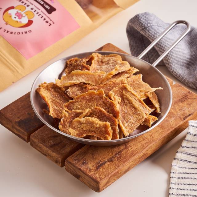 Original Pork Jerky Dog Treats / Healthy Snack Cemilan Sehat Makanan Anjing Dendeng Daging Babi Dog 