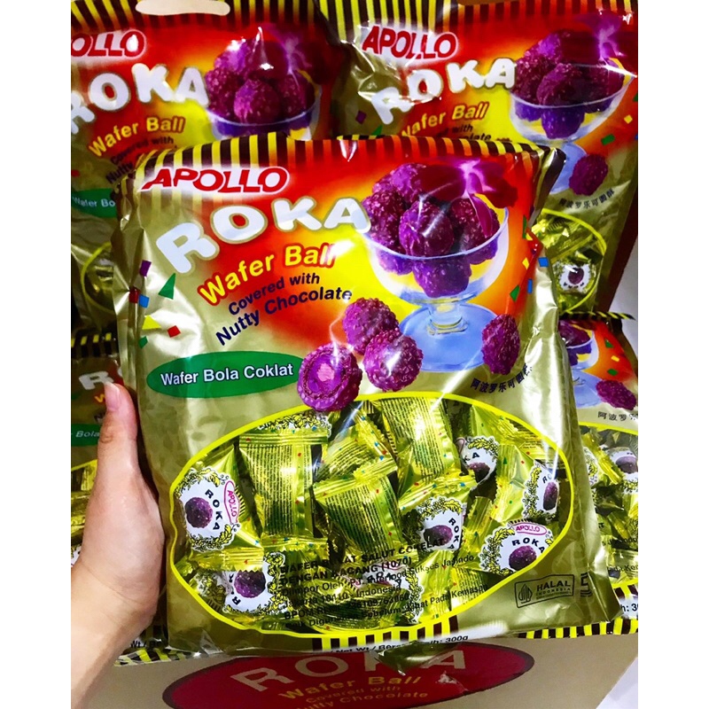 

Roka wafer ball kemasan refill ISI 50 pcs (300gr) eceran dan grosir