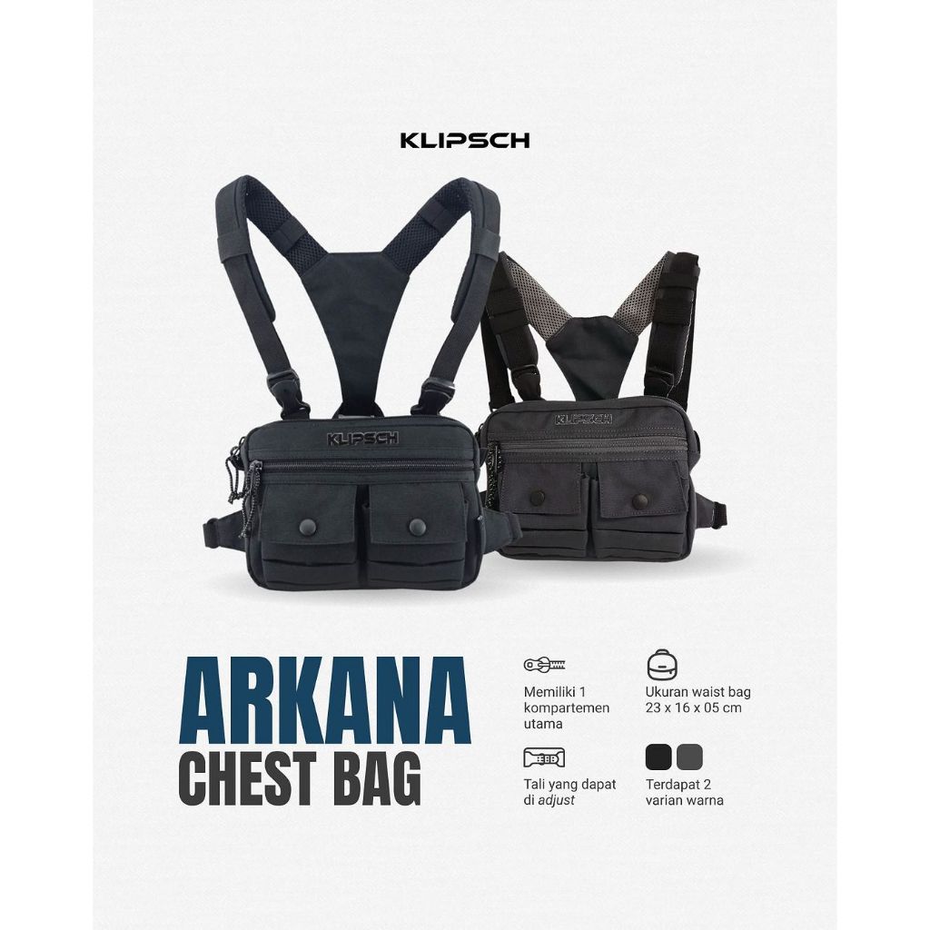 KLIPSCH Arkana Chest Bag | Tas Dada Pria