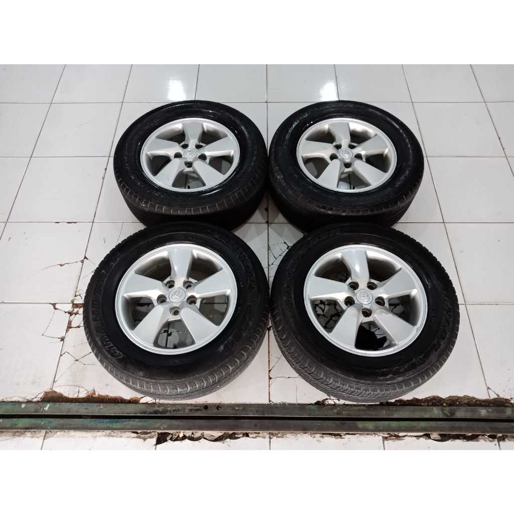 velg mobil oem toyota rush r16 pcd 5x114 + ban seken 4 pcs