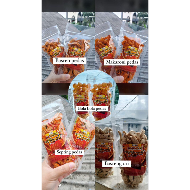 

Basreng pedas daun jeruk /enak gurih pedas cemilan