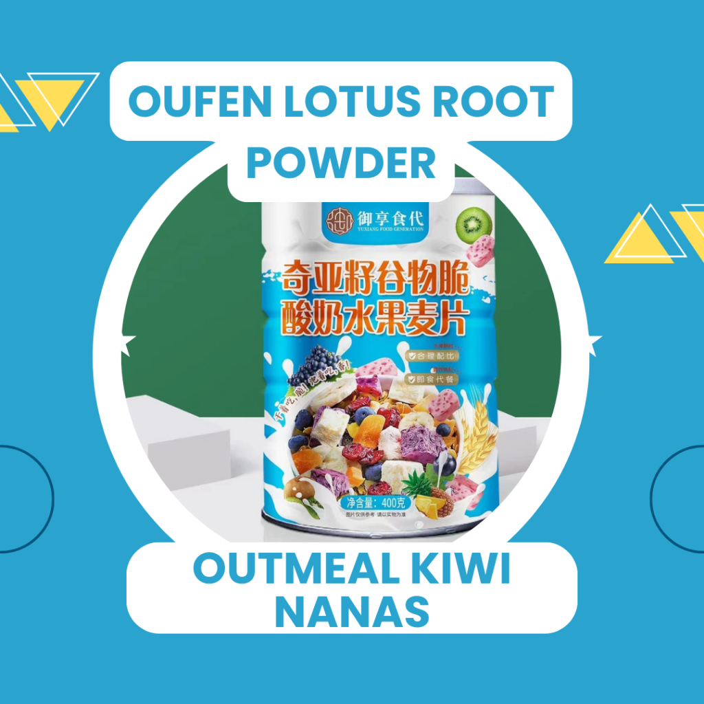 

OUTMEAL KIWI NANAS LOTUS ROOT POWDER / MAKANAN DIET SEHAT