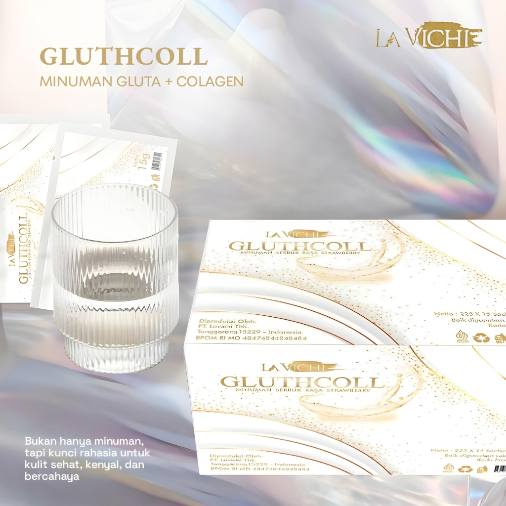 NEWBE- La Vichi Gluthcoll (DOUBLE POWER TREATMENT) Mencerahkan Kulit Setara Infus Whitening High