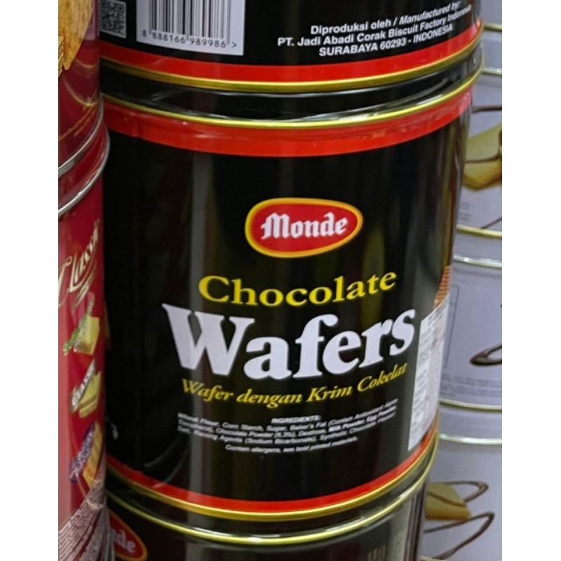 

monde wafer chocolate kaleng