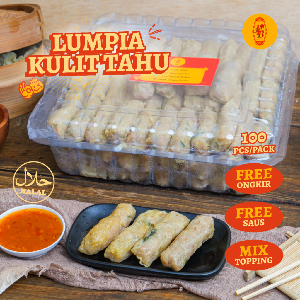 

Dimsum Frozen Lumpia Kulit Tahu isi 100 Pcs