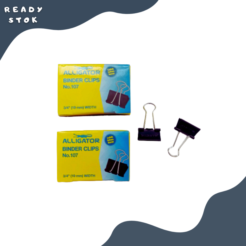 

BINDER CLIP 107 ALLIGATOR (DUS KECIL)