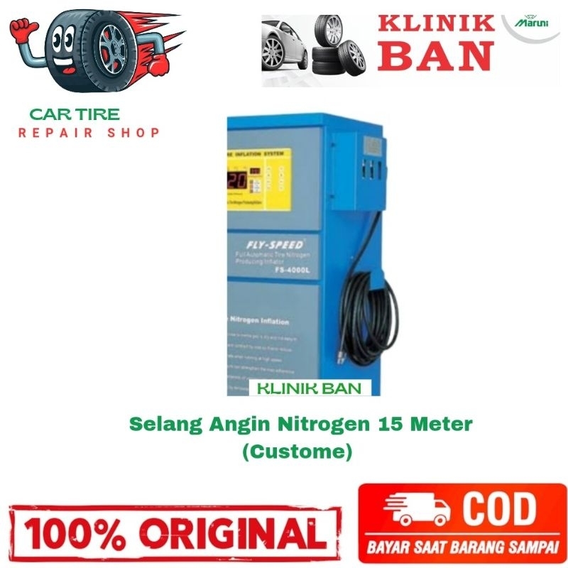 Selang Angin Nitrogen Berserat NilonPanjang 15 Meter