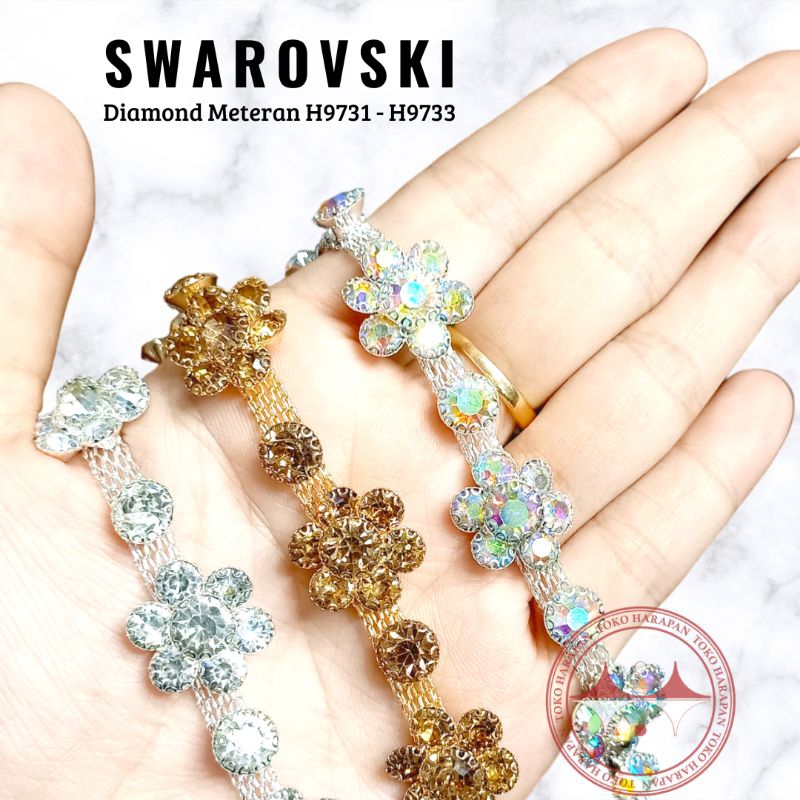 Diamond Swarovski Meteran Aksesoris Payet Rangkai