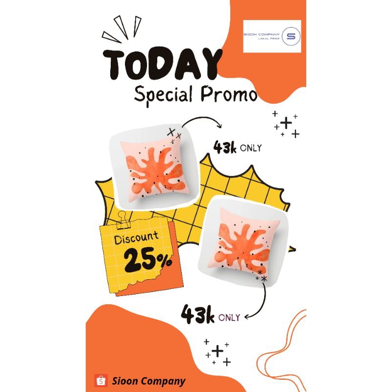 Sarung bantal kursi motif bintang laut