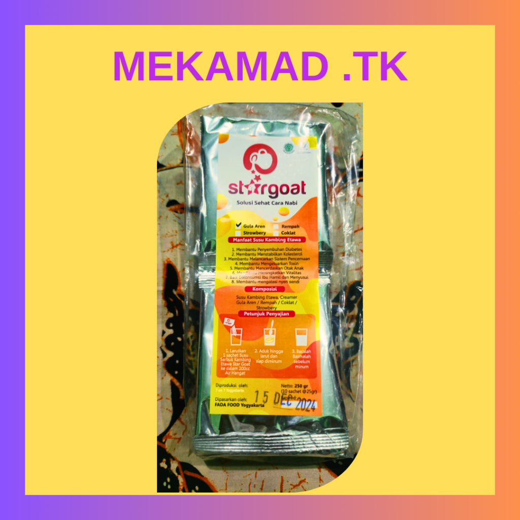 

[READY STOCK] STARGOAT Rasa GULA AREN Susu Kambing Etawa Asli 100% Original