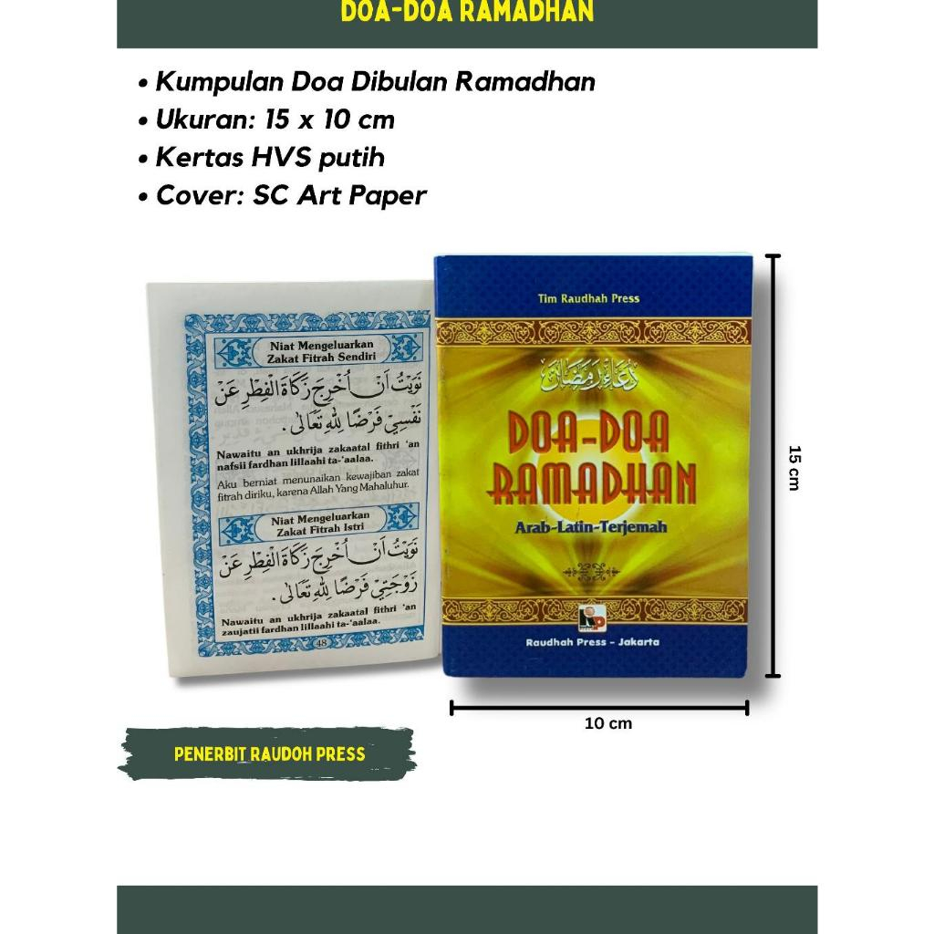 Buku Doa - Doa Ramadhan Arab - Latin - Terjemah | Kumpulan Doa Dibulan Ramadhan Lengkap | Best Selle