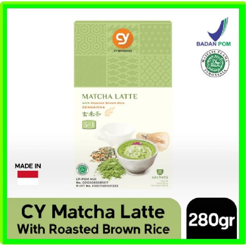 

CY Matcha Latte with Roasted Brown Rice (Genmaicha Latte) 3 IN 1