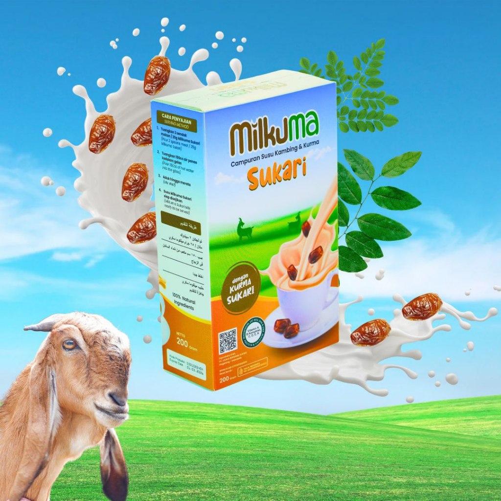 

Susu Kambing Etawa Etawalin Susu Milkuma Sukkari rasa nya enak Susu kurma